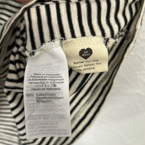 Madewell Whisper Cotton V-Neck Pocket Tank in Eastwood Stripe women’s size small - Picture 7 of 8